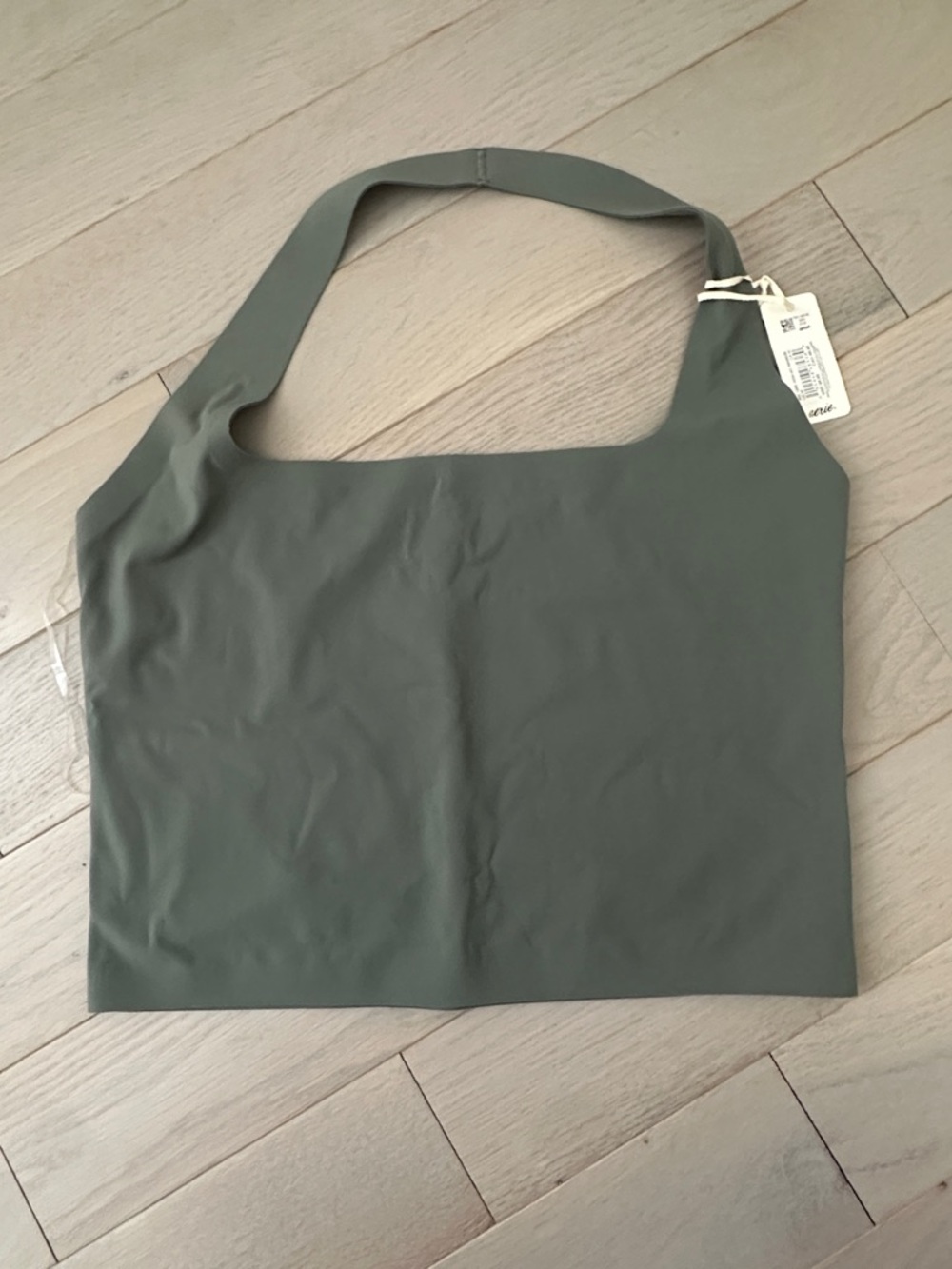 aerie Olive Green Square-Neck Tank